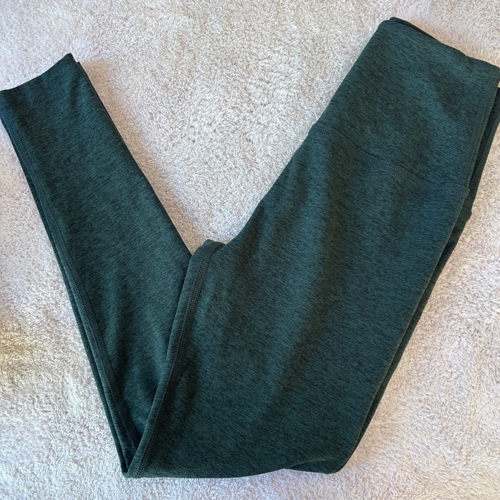 Beyond Yoga Spacedye High Waisted Leggings Small Dark Green Heather NWOT